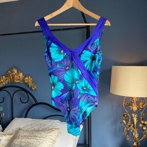 Vintage DeWeese 90s One Piece Bathing Suit